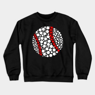 Dot Day Baseball Lover International Dot Day Polka Dot Crewneck Sweatshirt